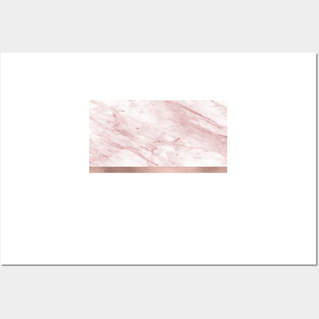 Minimalist rose gold glam Wall Art by marbleco